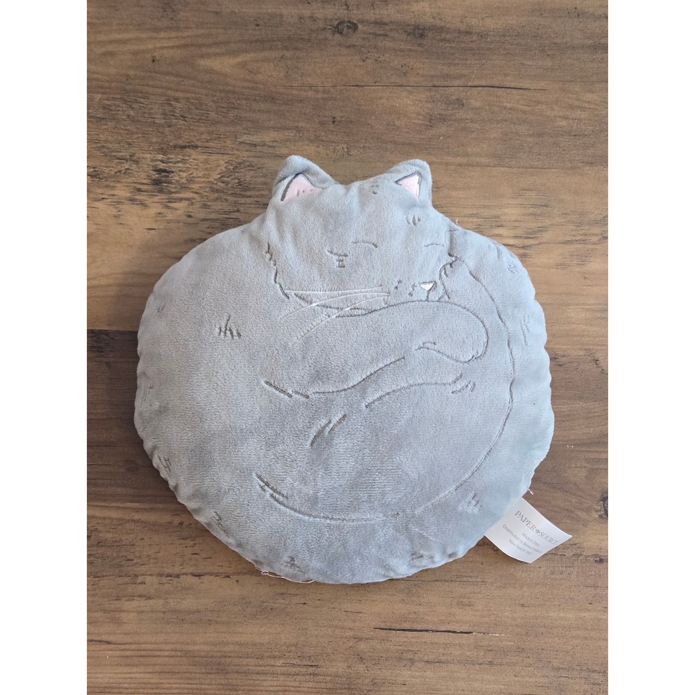 Paper Source Curled Cat Heatable Pillow Microwavable Lavender Heating Pad